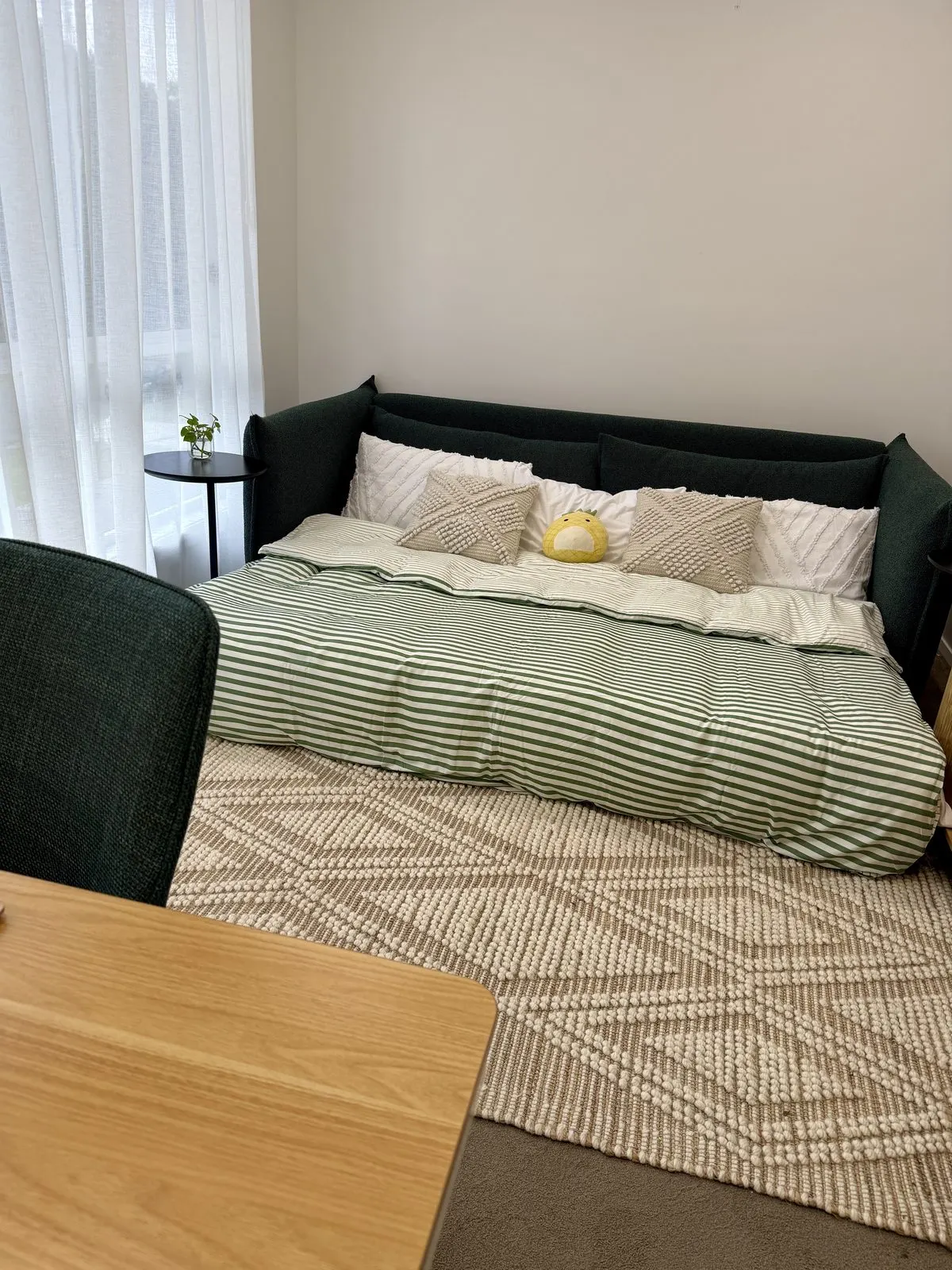 Study with queen sofa bed and desk at Drift, Tea Gardens