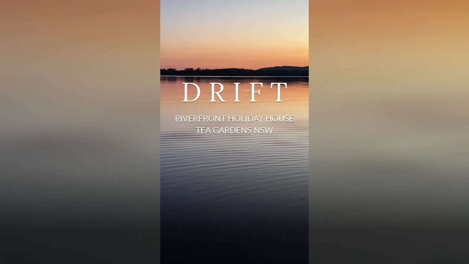 Drift house tour video — riverfront holiday house, Tea Gardens NSW